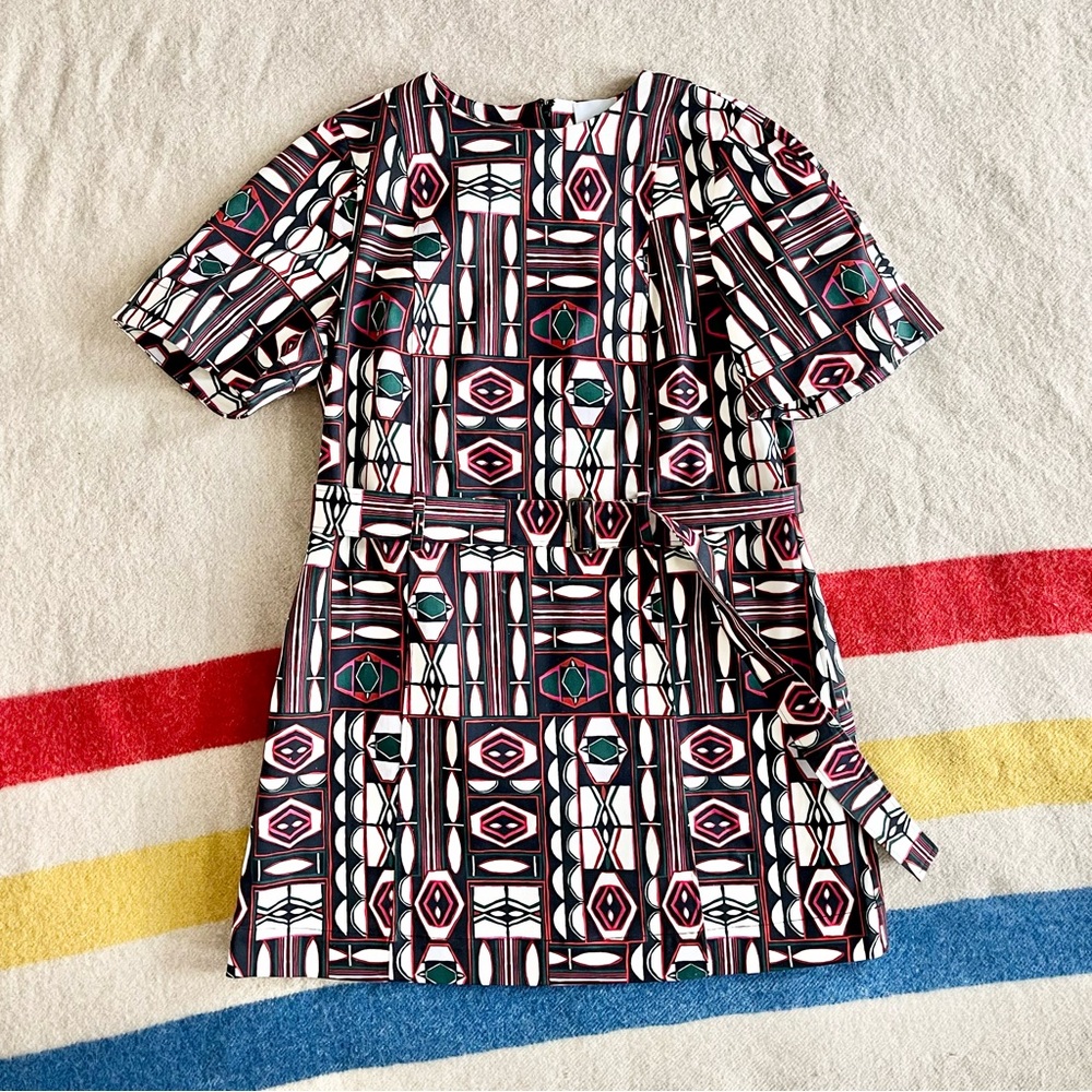 G Label By Goop Malet Printed Minidress In Geo View 3